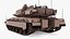 Israeli Tank Merkava 5 Beige Rigged for Cinema 4D 3D