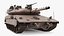 Israeli Tank Merkava 5 Beige Rigged for Cinema 4D 3D
