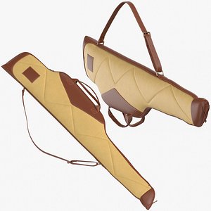 3D rifle case 01 poses model