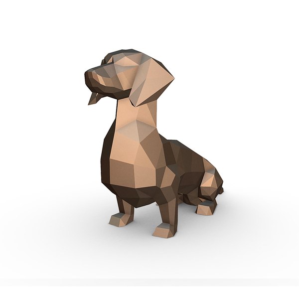 dachshund figure 3D
