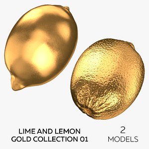 Lime and Lemon Gold Collection 01 - 2 models 3D model