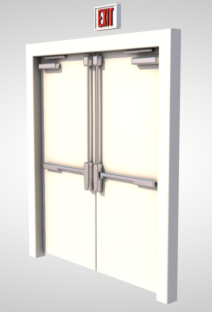 Door entrance exit 3D - TurboSquid 1386449