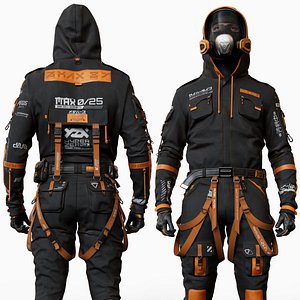 3D Sci-Fi Industrial Hazard Suit