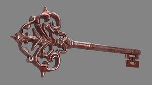 3D model Ornamental key 3D Model 3D model