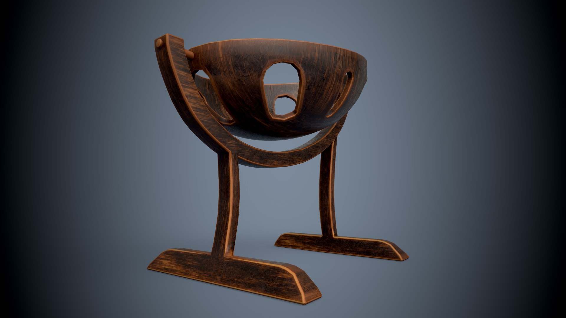 Stylized Cradle For Children Bed PBR Game Ready Low-poly 3D Model Model ...