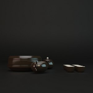 tea-set tea 3d model