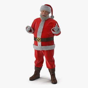 Santa Claus with Fur Rigged