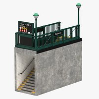 Subway entrance 01 Clean Dirty and Blank1