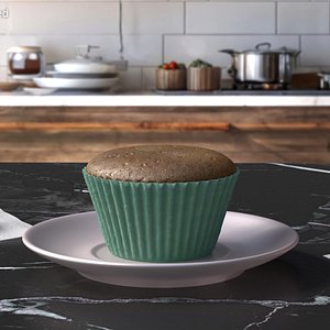 Cupcake Base and Liner 3D model