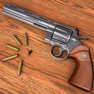 3d colt python gun model