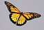 monarch butterfly animation 3d model