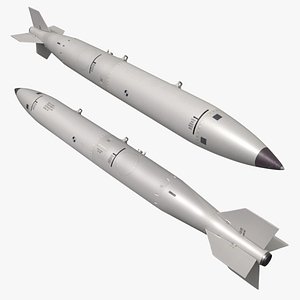 3D model Nuclear Gravity Bomb Weapon Gray