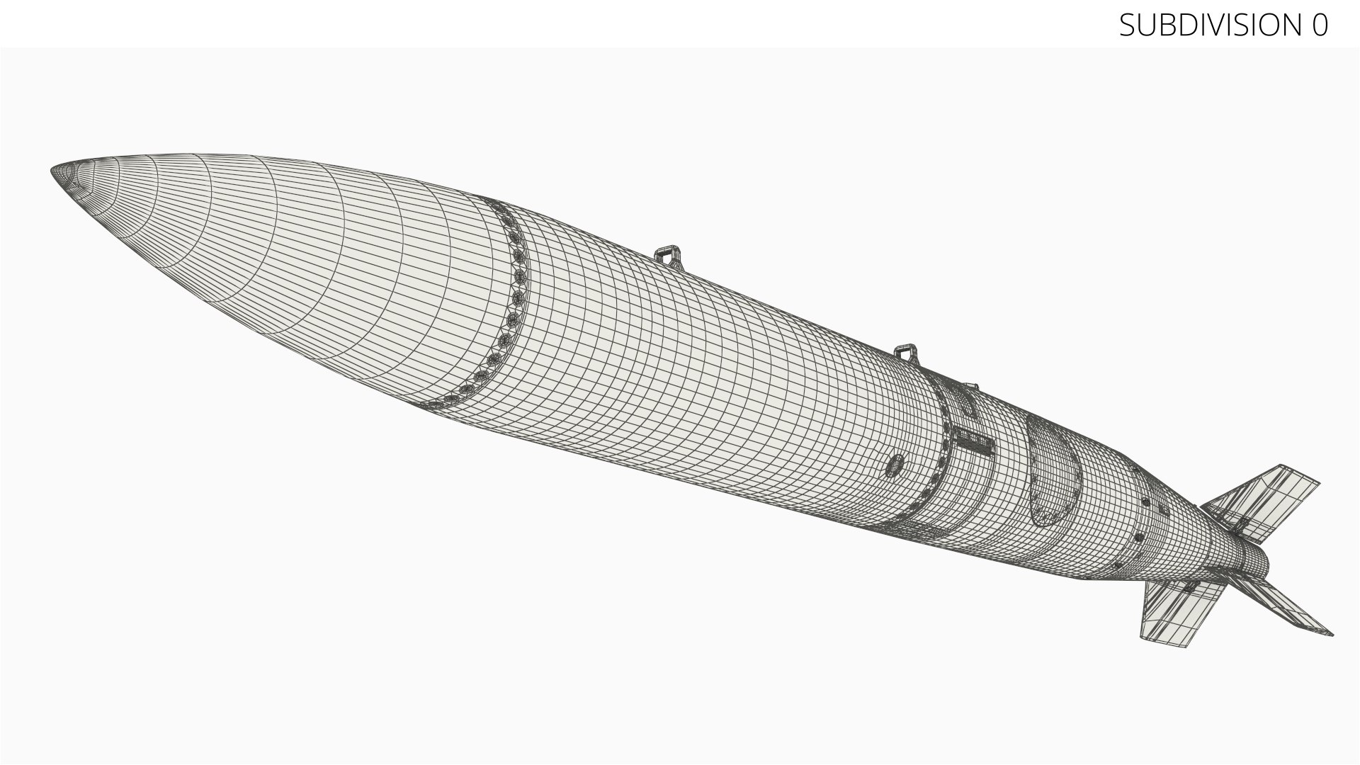 3D Model Nuclear Gravity Bomb Weapon Gray - TurboSquid 2514908