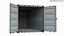 Cargo Containers White Red Blue 20 ft ISO High and Low Poly PBR LOD 3D model