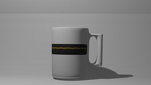 Yellow Stripe Motive Glass