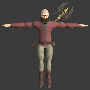 mosi character rigged 3D