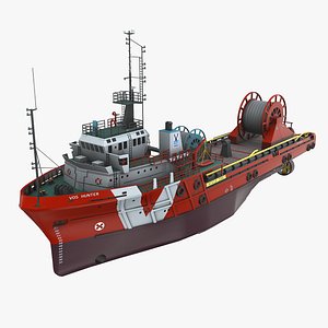 3D Anchor Handling Tug Supply Vessel VOS Hunter