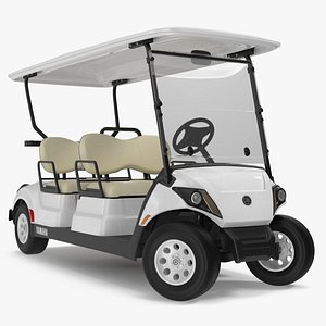 Resort Electric Car Yamaha Four Seat Rigged