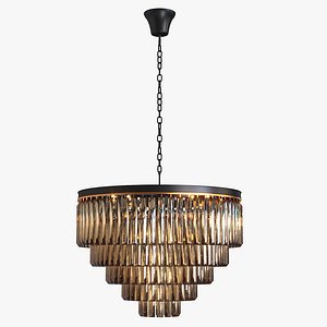 3D Luxe Amerikaanse Crystal Retro Grote Hanger Lamp