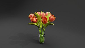 Tulips vase in gasspot model