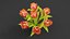 Tulips vase in gasspot