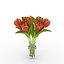 Tulips vase in gasspot