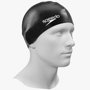 3D speedo black silicone swimming