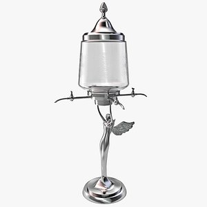 absinthe decanter lady 3d model