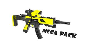 Mega Pack 20 Guns Collection 3D