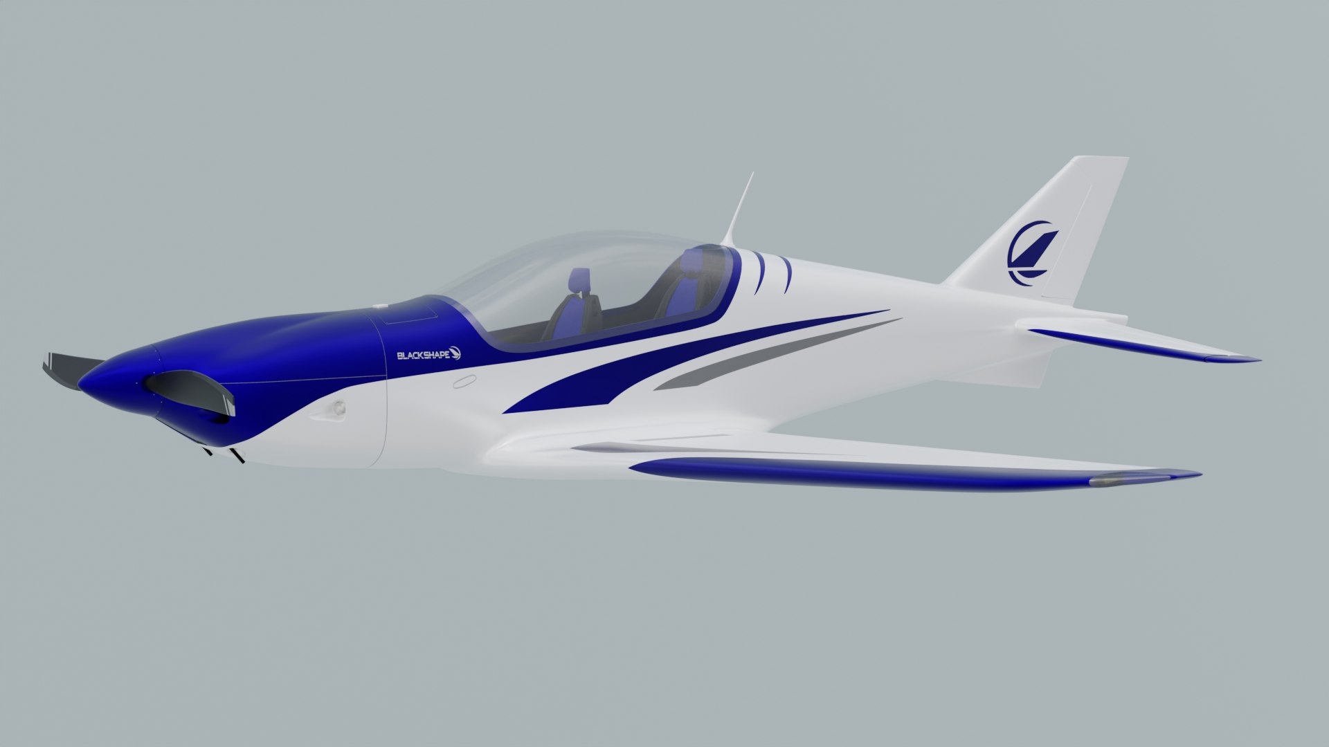 3D Model Airplane Blackshape - TurboSquid 2145339