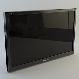 3d model 60 plasma tv v-ray