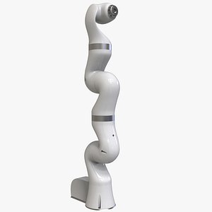 generic robot arm white model