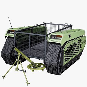 THeMIS Cargo Mortar Carrier Military Robot PBR