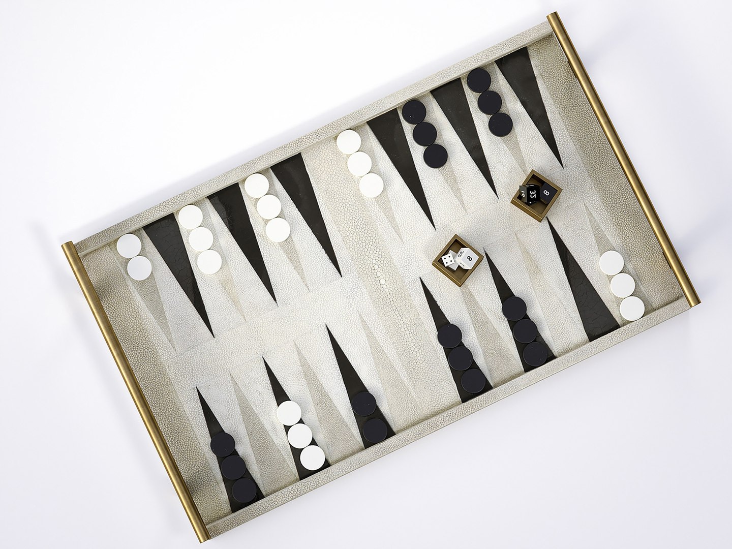 Shagreen Backgammon Game 3D - TurboSquid 2162343
