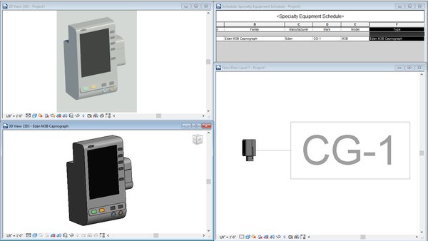 free edan m3b capnograph 3d model