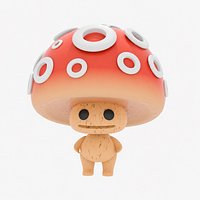 Cute Stylized Mushroom Character - Bublik