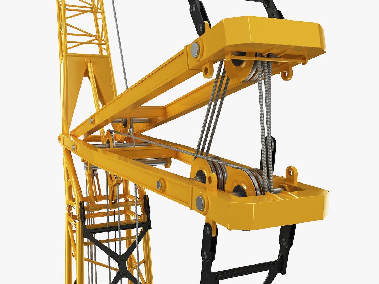 hydraulic lift crane liebherr 3d max