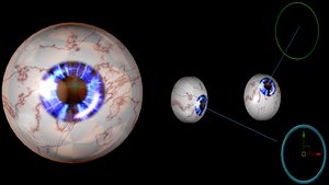 3D rigged eyeballs
