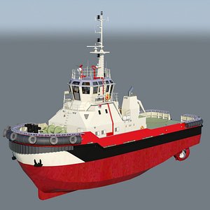 colossus harbor tug 3d model