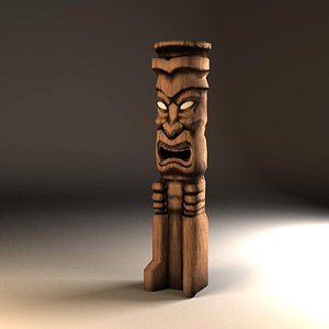 central tiki statue 3ds