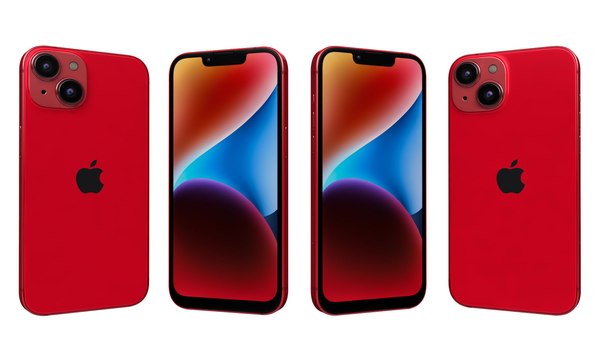 3D model Apple iPhone 14 Plus Red