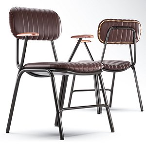 3D Cult Living Boston Metal Dining Armchair