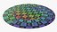 Tapis de table rond cartes à jouer