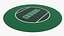 Tapis de table rond cartes à jouer