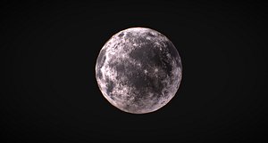 Moon Low poly AR VR mobile