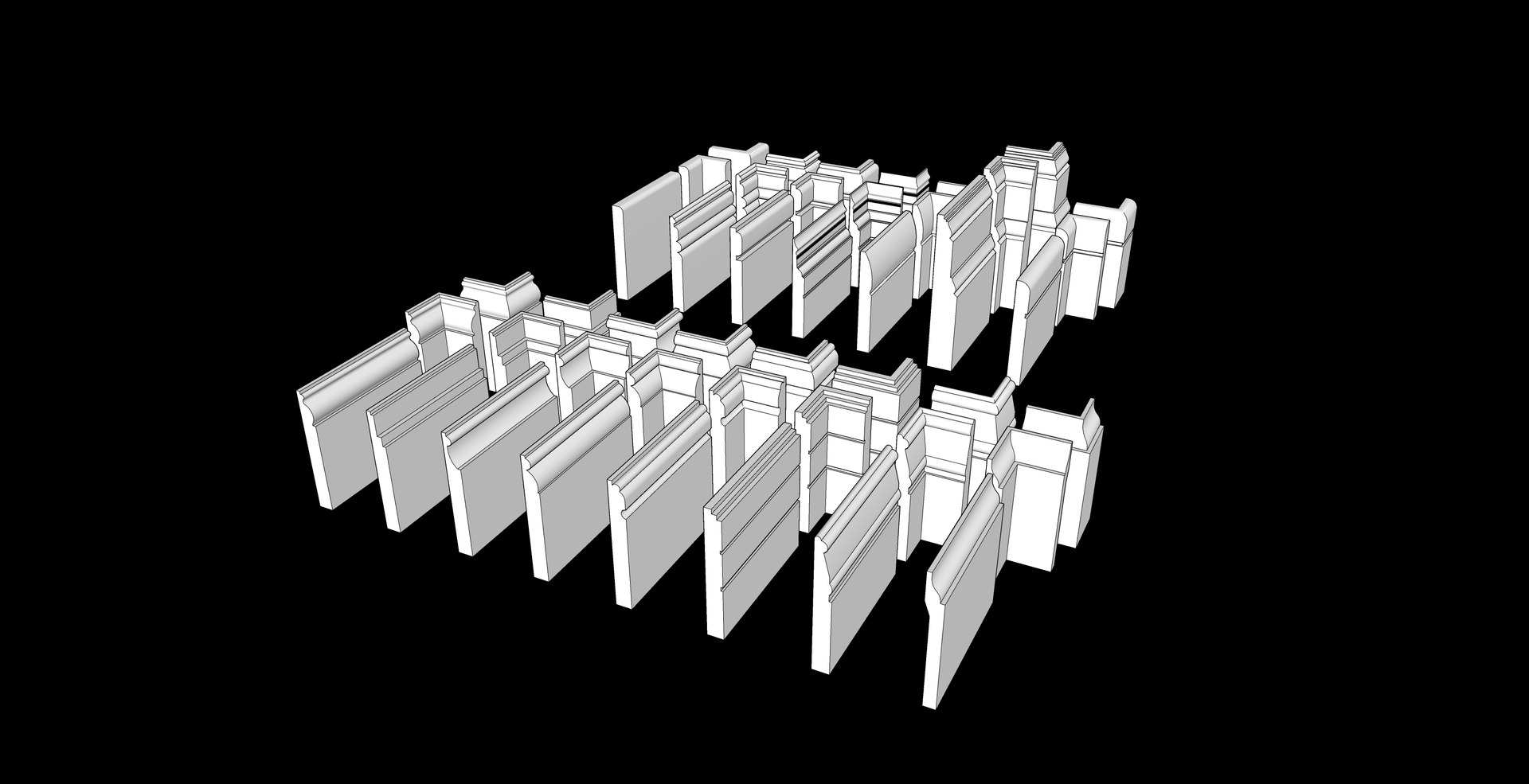 3D Model Decor Baseboard Molding - TurboSquid 1662714