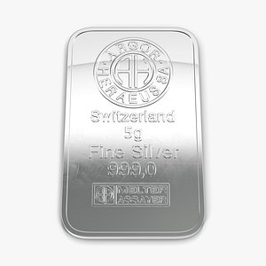 Silver Bar 5g 3D Model