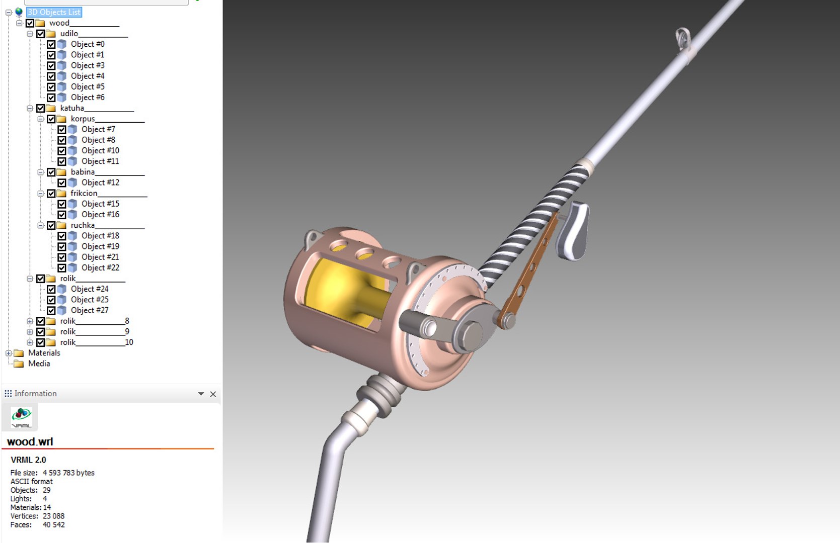 3D model fishing rod tuna - TurboSquid 1193369