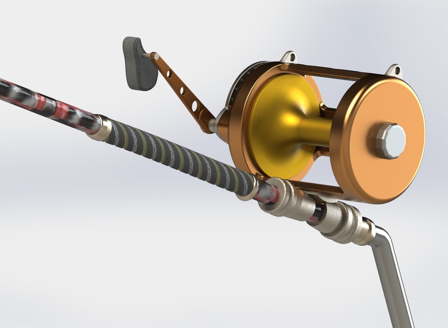 3D model fishing rod tuna - TurboSquid 1193369