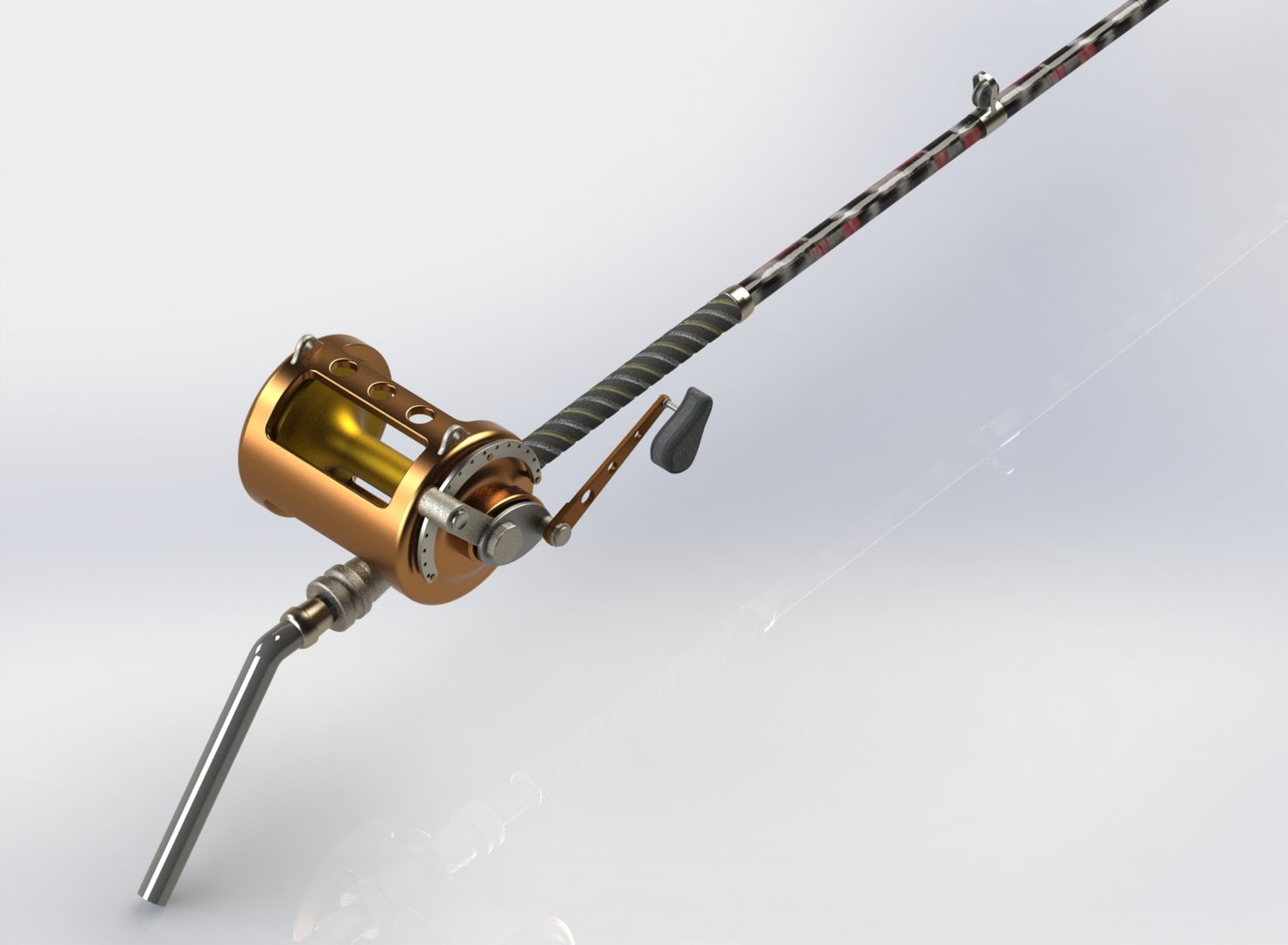 3D model fishing rod tuna - TurboSquid 1193369
